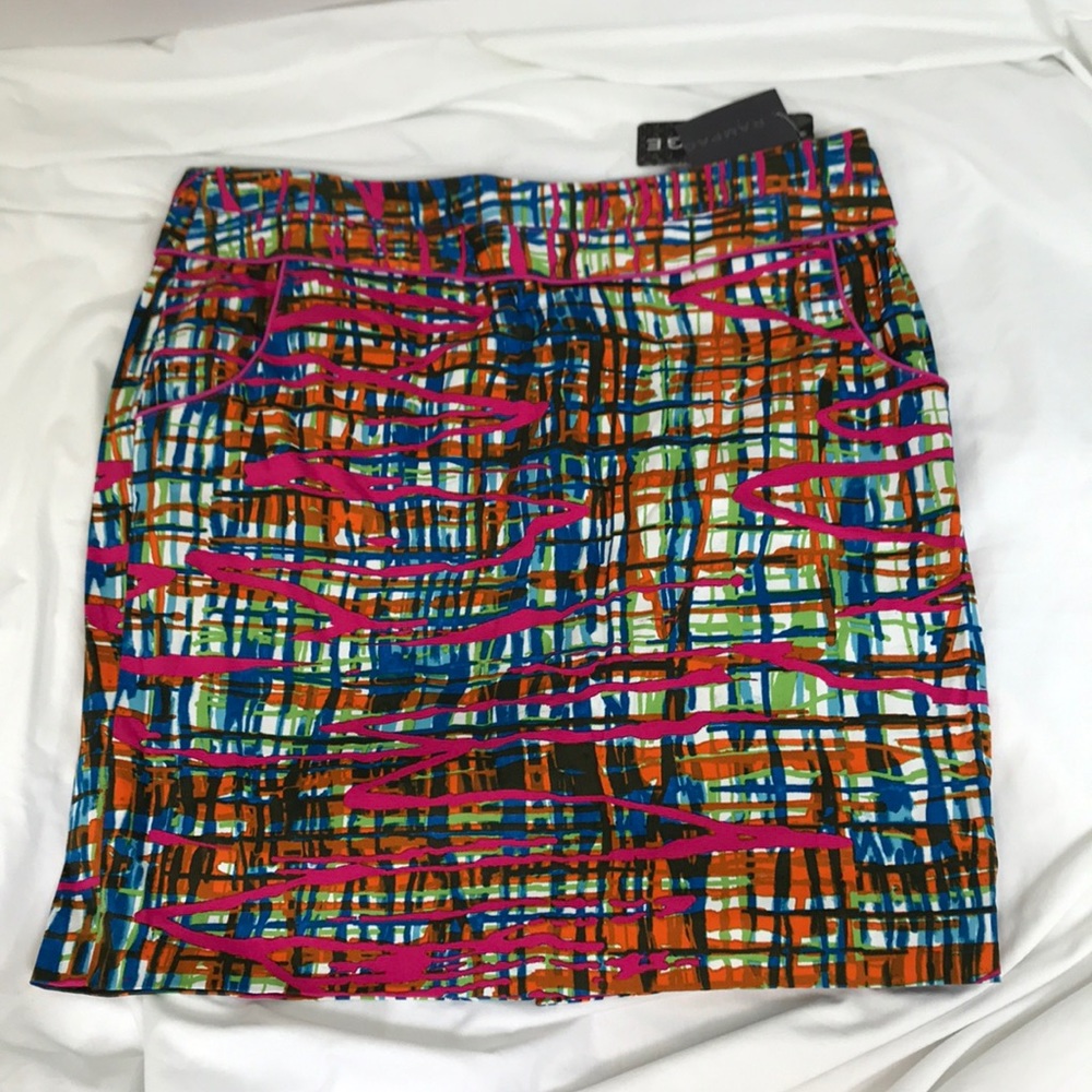 Rampage 80’s Inspired Print Skirt ~ Size Large